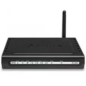 Модем/ роутер wireless D-Link ADSL2+,  4 порта,  Wi-Fi Модель DSL - 2640