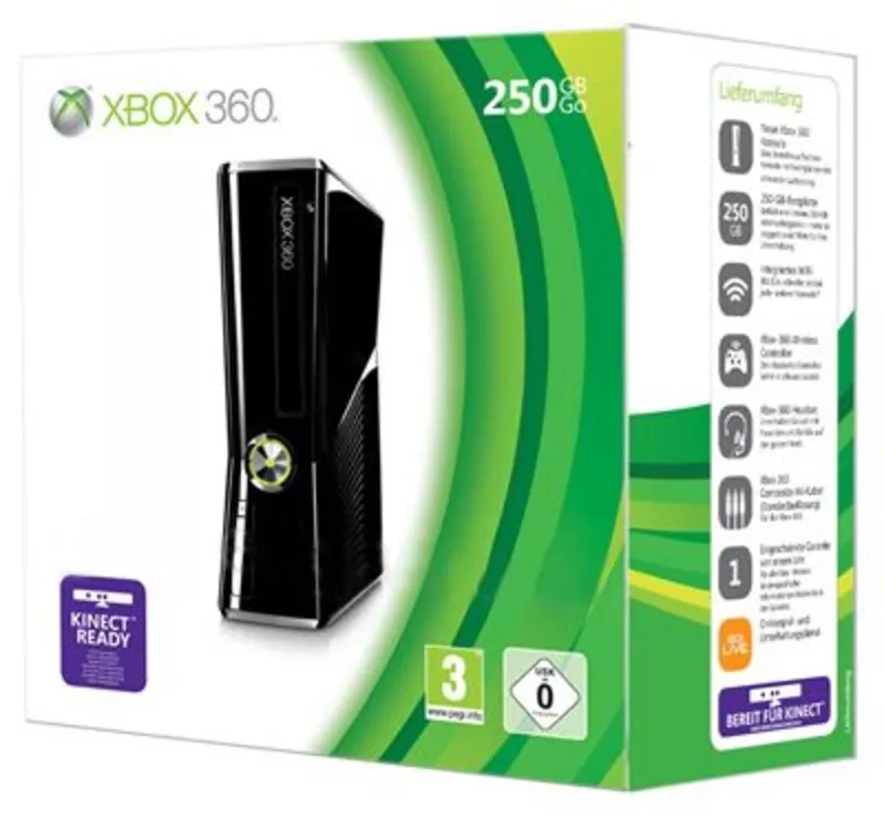 Xbox Slim 250Gb прошитый версией LT 3.0 (месяц xbox live бесплатно!)